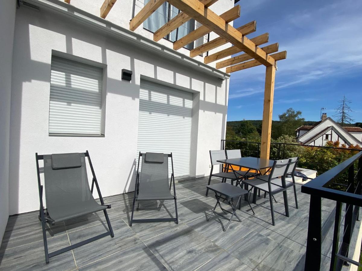 La Villa Perchee Calme, Sauna, Parking Prive Saint-Prix  Экстерьер фото