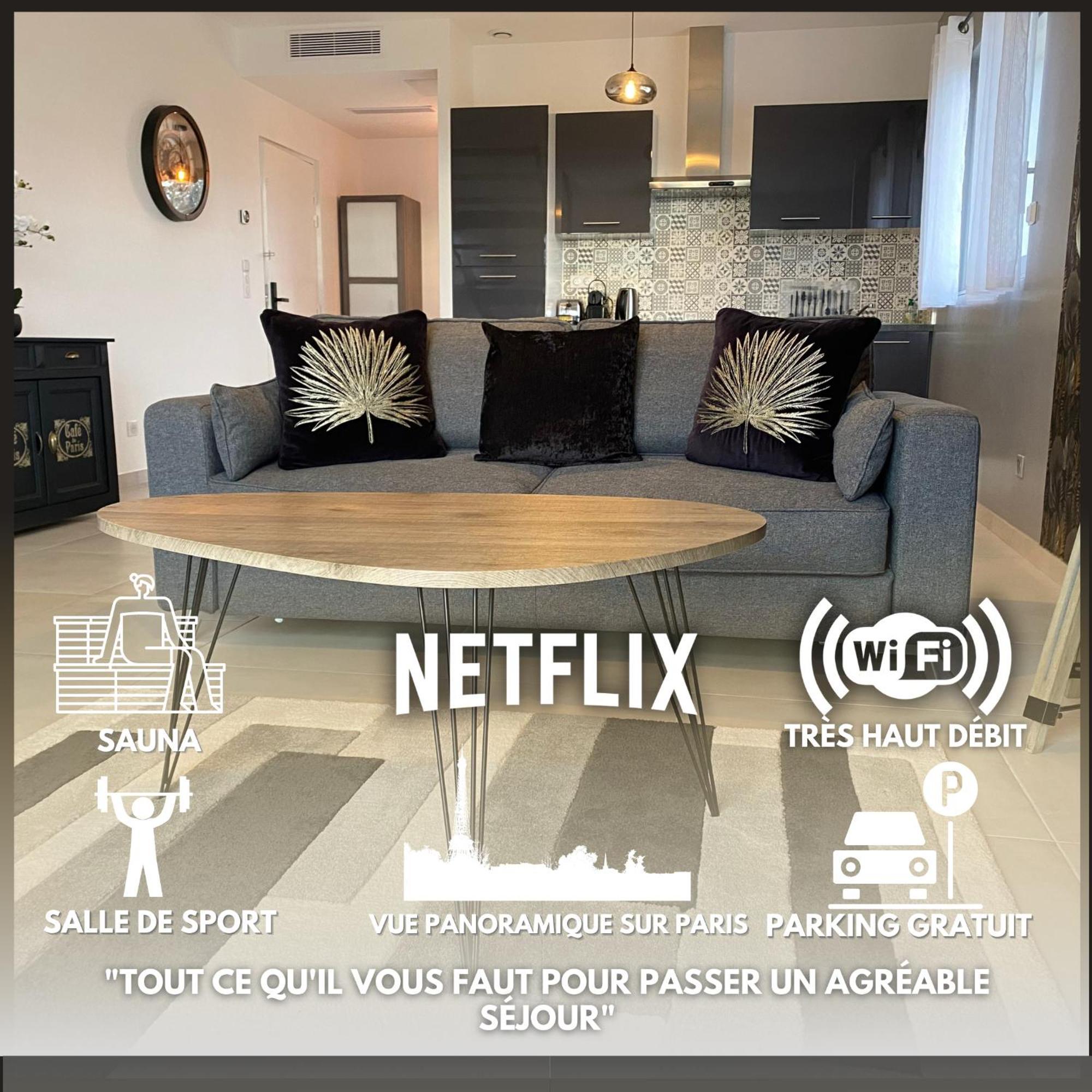 La Villa Perchee Calme, Sauna, Parking Prive Saint-Prix  Экстерьер фото